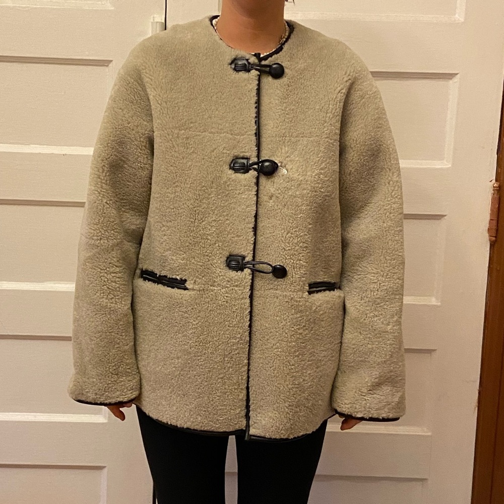 mango sherpa jacket